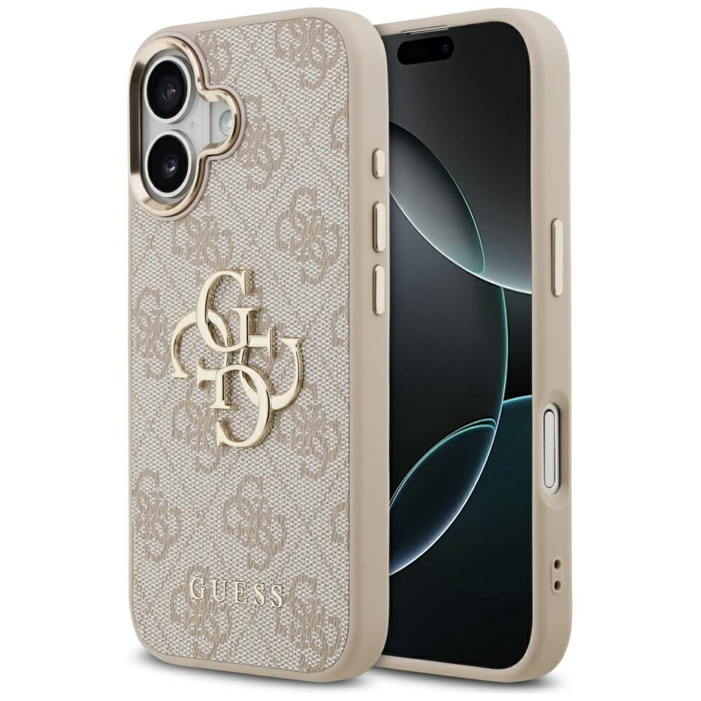 Futrola za Apple iPhone 17, Guess, Big 4G Logo Classic, Zlatno Roze
