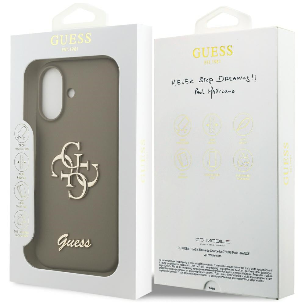 Futrola za Apple iPhone 17, Guess, Big 4G Script, Braon