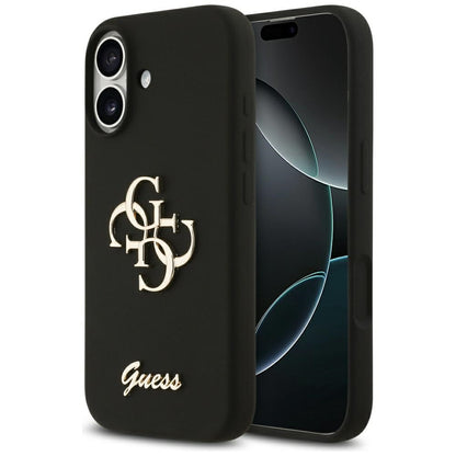 Futrola za Apple iPhone 17, Guess, Big 4G Script, Crna