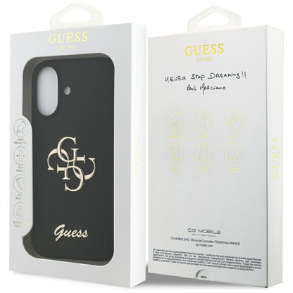 Futrola za Apple iPhone 17, Guess, Big 4G Script, Crna