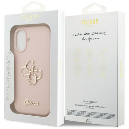Futrola za Apple iPhone 17, Guess, Big 4G Script, Svetlo Roze