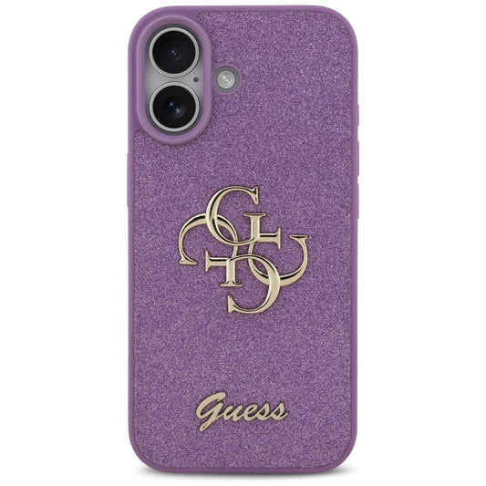 Futrola za Apple iPhone 17, Guess, Fixed Glitter Big 4G, Ljubičasta