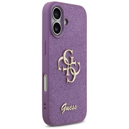 Futrola za Apple iPhone 17, Guess, Fixed Glitter Big 4G, Ljubičasta