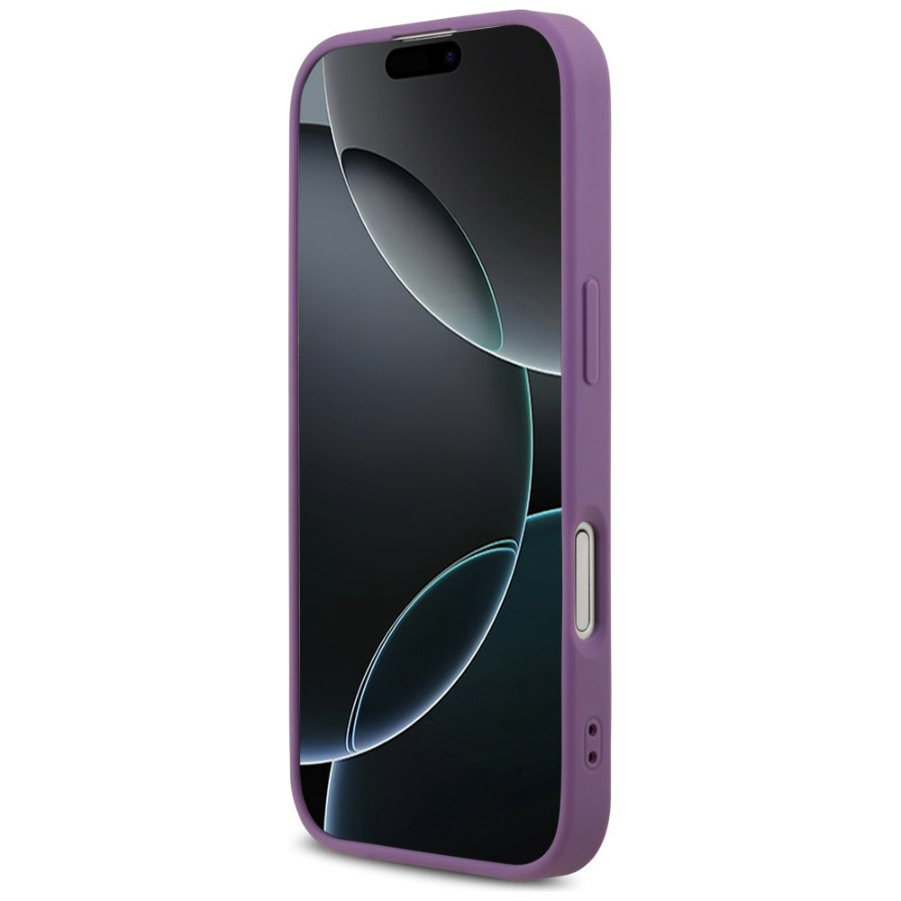 Futrola za Apple iPhone 17, Guess, Fixed Glitter Big 4G, Ljubičasta