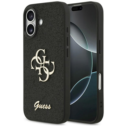 Futrola za Apple iPhone 17, Guess, Fixed Glitter Big 4G, Crna