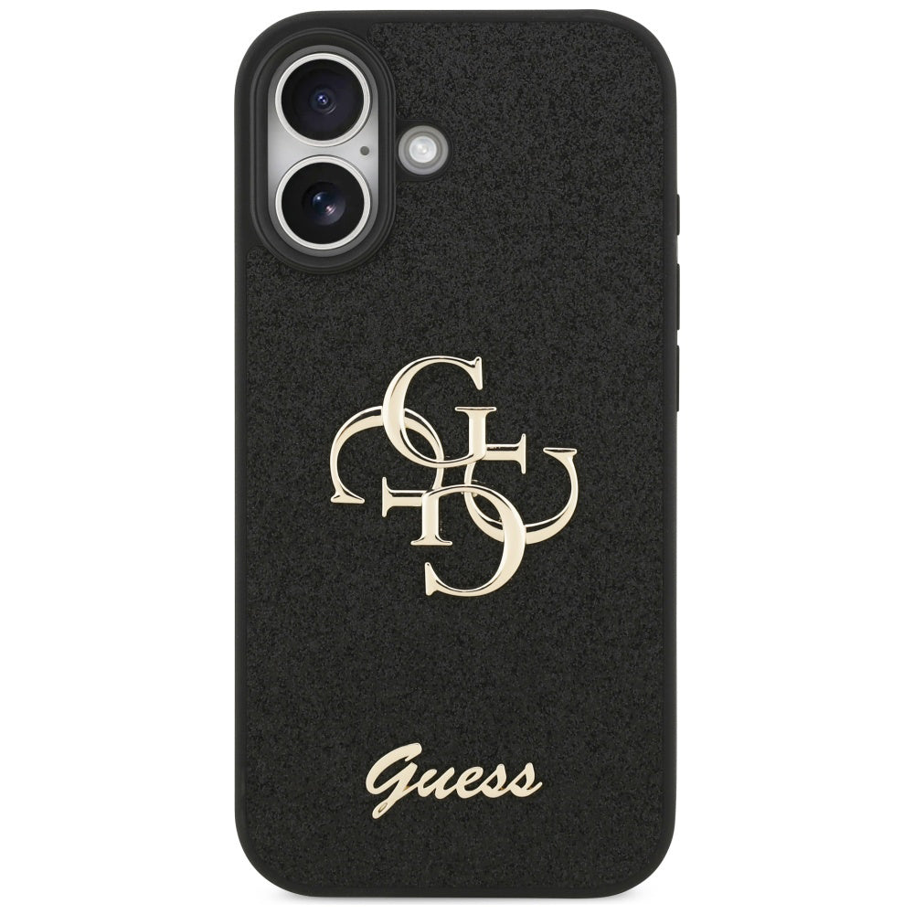 Futrola za Apple iPhone 17, Guess, Fixed Glitter Big 4G, Crna