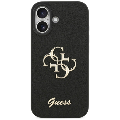 Futrola za Apple iPhone 17, Guess, Fixed Glitter Big 4G, Crna