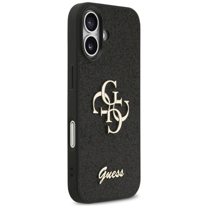 Futrola za Apple iPhone 17, Guess, Fixed Glitter Big 4G, Crna
