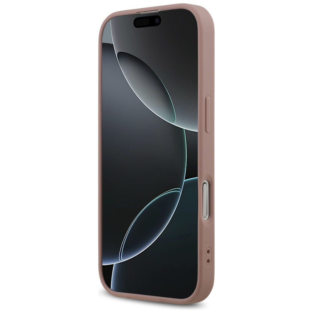 Futrola za Apple iPhone 17, Guess, Fixed Glitter Big 4G, Roze