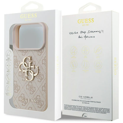 Futrola za Apple iPhone 17 Pro, Guess, 4G Big Logo, Roze