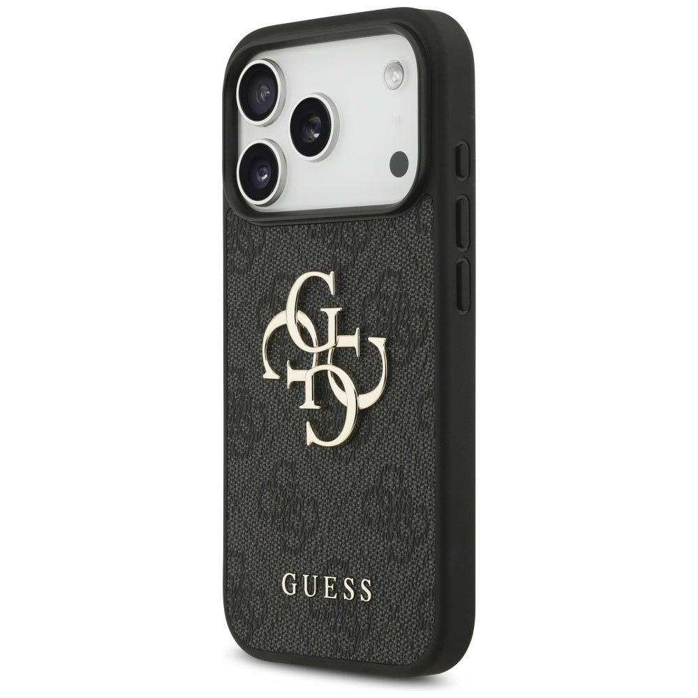 Futrola za Apple iPhone 17 Pro, Guess, 4G Classic Logo with Strap, Crna