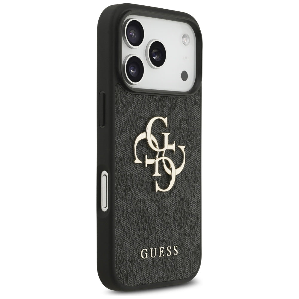 Futrola za Apple iPhone 17 Pro, Guess, 4G Classic Logo with Strap, Crna