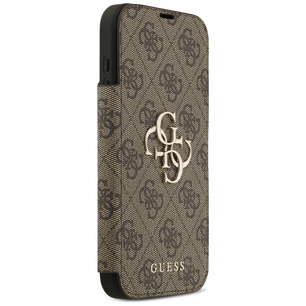 Futrola za Apple iPhone 17 Pro, Guess, 4G Metal Logo, Braon