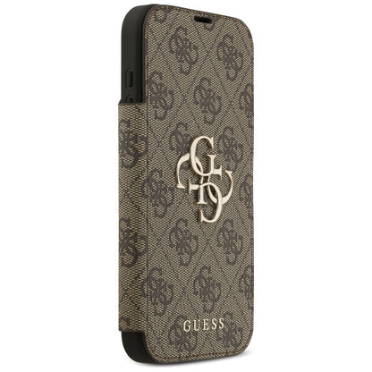 Futrola za Apple iPhone 17 Pro, Guess, 4G Metal Logo, Braon