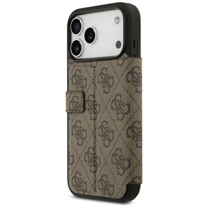 Futrola za Apple iPhone 17 Pro, Guess, 4G Metal Logo, Braon