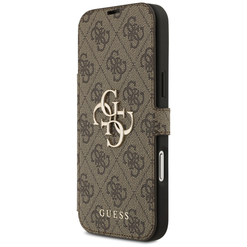 Futrola za Apple iPhone 17 Pro, Guess, 4G Metal Logo, Braon