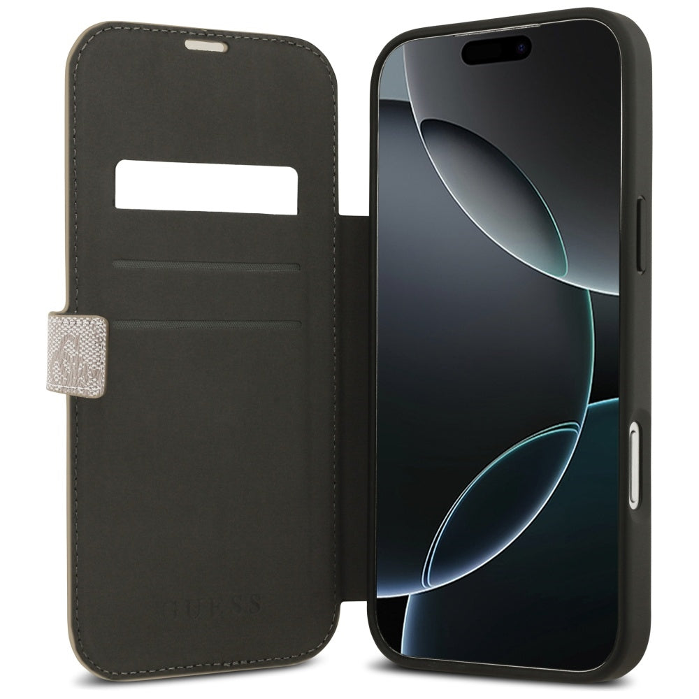 Futrola za Apple iPhone 17 Pro, Guess, 4G Metal Logo, Roze