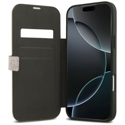 Futrola za Apple iPhone 17 Pro, Guess, 4G Metal Logo, Roze