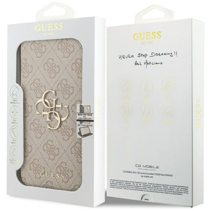 Futrola za Apple iPhone 17 Pro, Guess, 4G Metal Logo, Roze