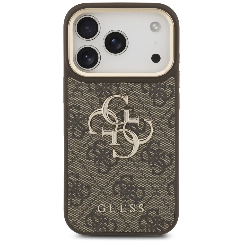 Futrola za Apple iPhone 17 Pro, Guess, Big 4G Classic Logo with Big Strap, Braon