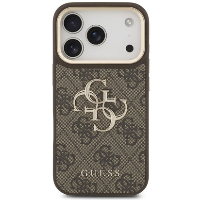 Futrola za Apple iPhone 17 Pro, Guess, Big 4G Classic Logo with Big Strap, Braon