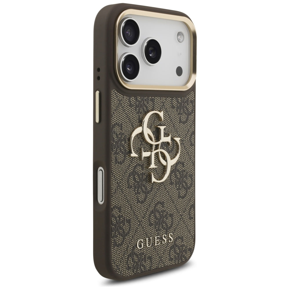 Futrola za Apple iPhone 17 Pro, Guess, Big 4G Classic Logo with Big Strap, Braon