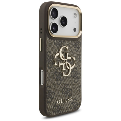 Futrola za Apple iPhone 17 Pro, Guess, Big 4G Classic Logo with Big Strap, Braon