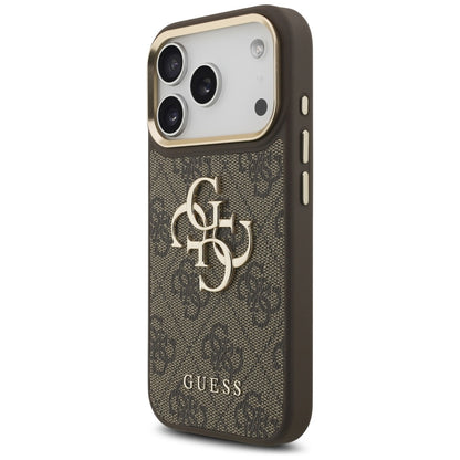 Futrola za Apple iPhone 17 Pro, Guess, Big 4G Classic Logo with Big Strap, Braon