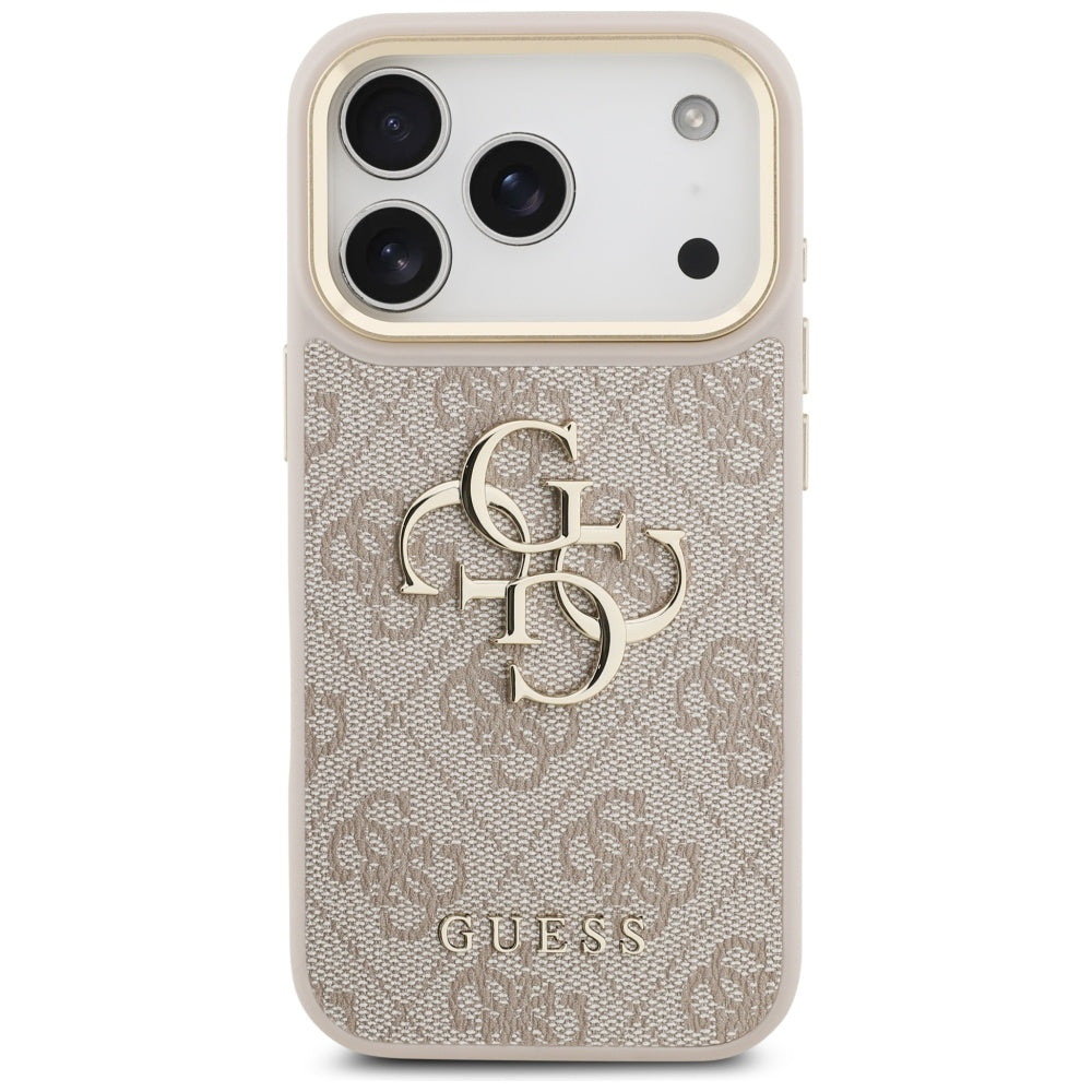 Futrola za Apple iPhone 17 Pro, Guess, Big 4G Classic Logo with Big Strap, Roze