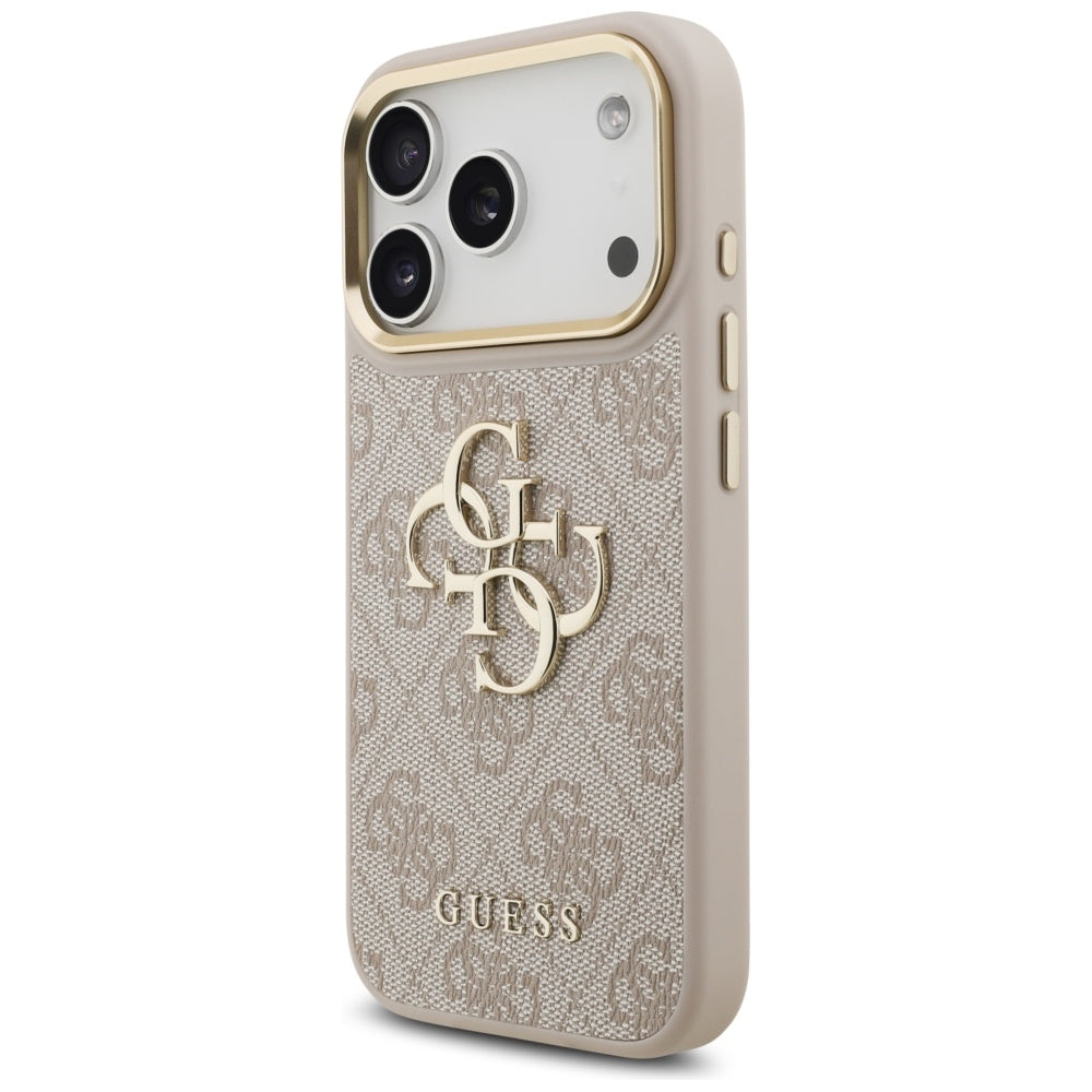 Futrola za Apple iPhone 17 Pro, Guess, Big 4G Classic Logo with Big Strap, Roze
