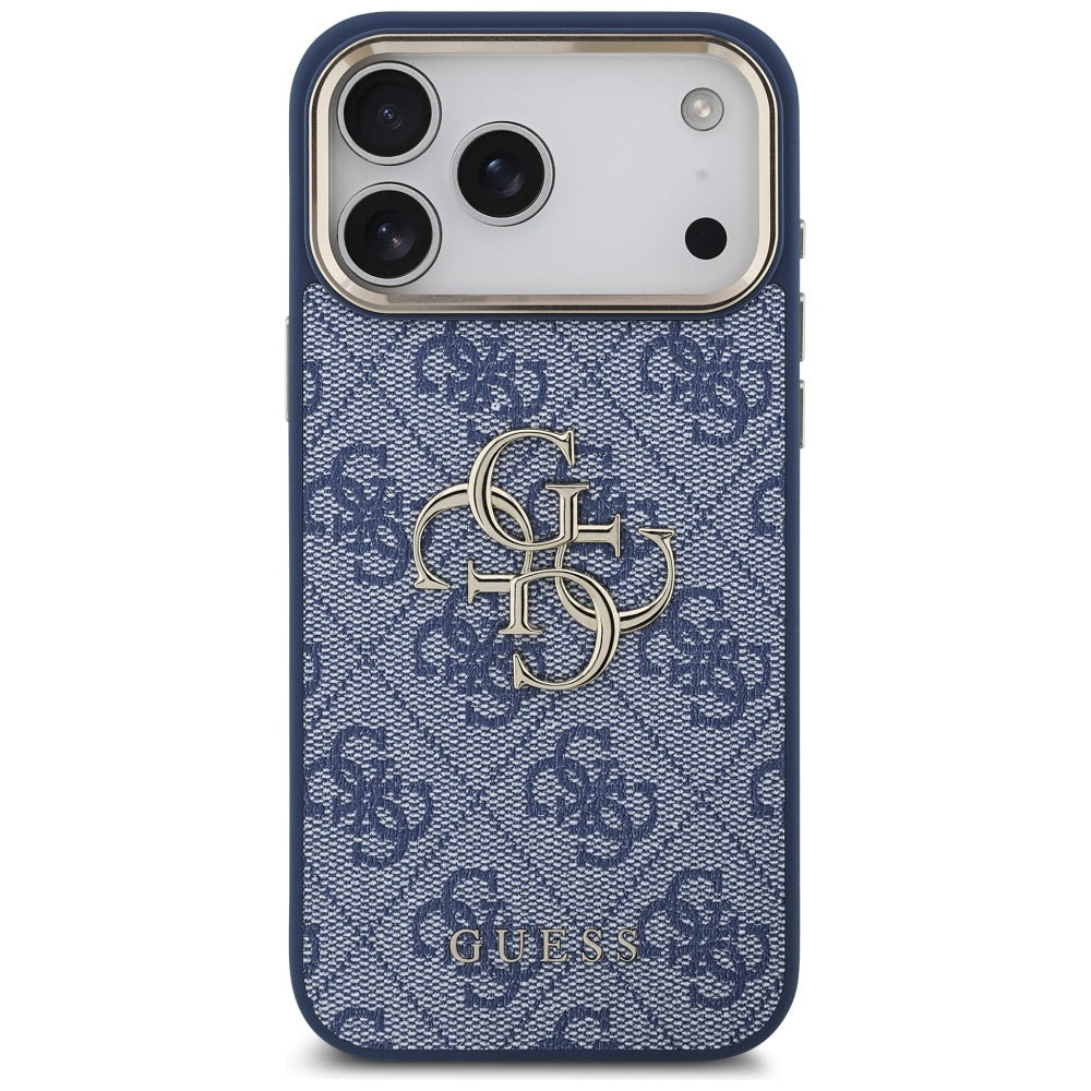 Futrola za Apple iPhone 17 Pro, Guess, Big 4G Logo Classic, Plavo Zlatna