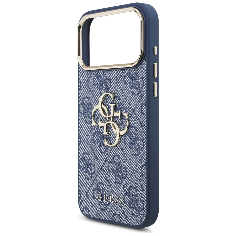 Futrola za Apple iPhone 17 Pro, Guess, Big 4G Logo Classic, Plavo Zlatna