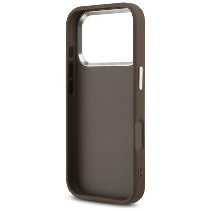 Futrola za Apple iPhone 17 Pro, Guess, Big 4G Logo Classic, Braon Srebrna