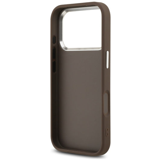 Futrola za Apple iPhone 17 Pro, Guess, Big 4G Logo Classic, Braon Srebrna
