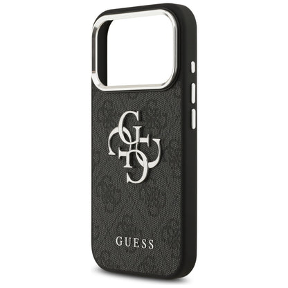 Futrola za Apple iPhone 17 Pro, Guess, Big 4G Logo Classic, Crno Srebrna