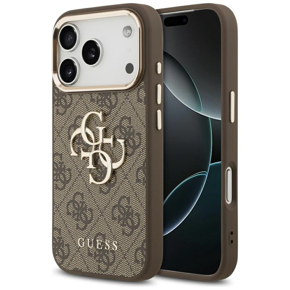 Futrola za Apple iPhone 17 Pro, Guess, Big 4G Logo Classic, Zlatno Braon