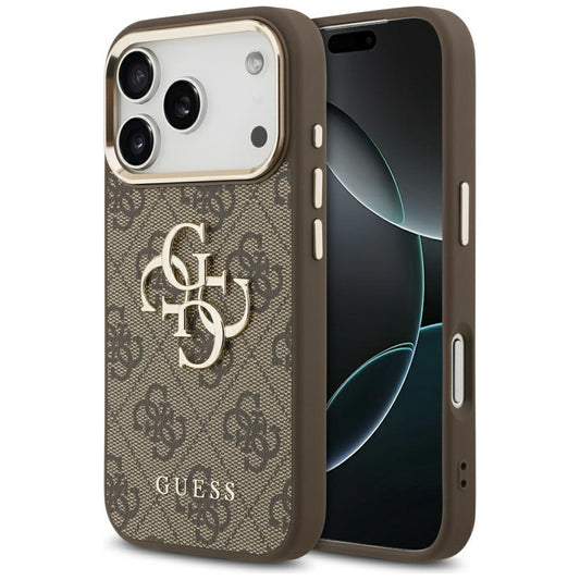 Futrola za Apple iPhone 17 Pro, Guess, Big 4G Logo Classic, Zlatno Braon