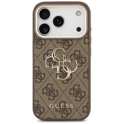 Futrola za Apple iPhone 17 Pro, Guess, Big 4G Logo Classic, Zlatno Braon