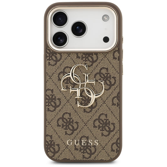 Futrola za Apple iPhone 17 Pro, Guess, Big 4G Logo Classic, Zlatno Braon