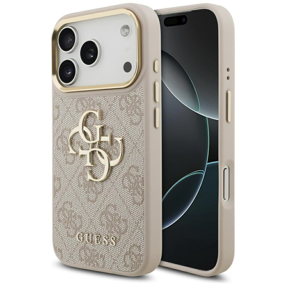Futrola za Apple iPhone 17 Pro, Guess, Big 4G Logo Classic, Zlatno Roze