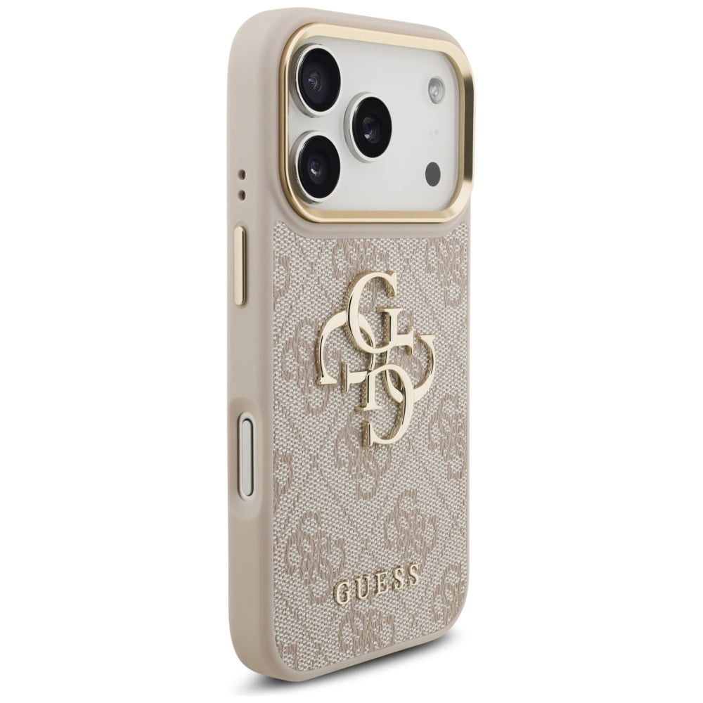 Futrola za Apple iPhone 17 Pro, Guess, Big 4G Logo Classic, Zlatno Roze