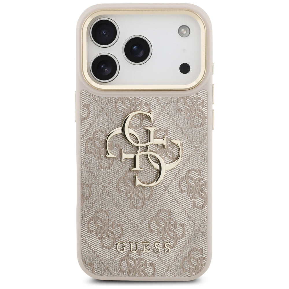 Futrola za Apple iPhone 17 Pro, Guess, Big 4G Logo Classic, Zlatno Roze