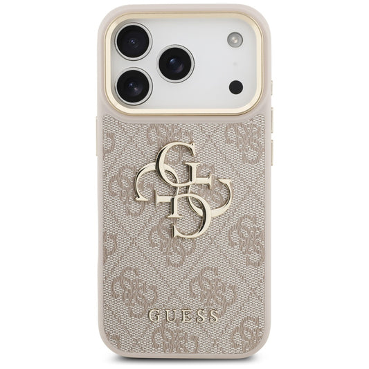 Futrola za Apple iPhone 17 Pro, Guess, Big 4G Logo Classic, Zlatno Roze