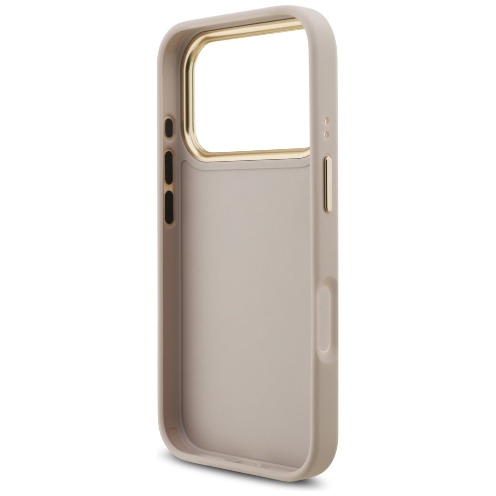 Futrola za Apple iPhone 17 Pro, Guess, Big 4G Logo Classic, Zlatno Roze