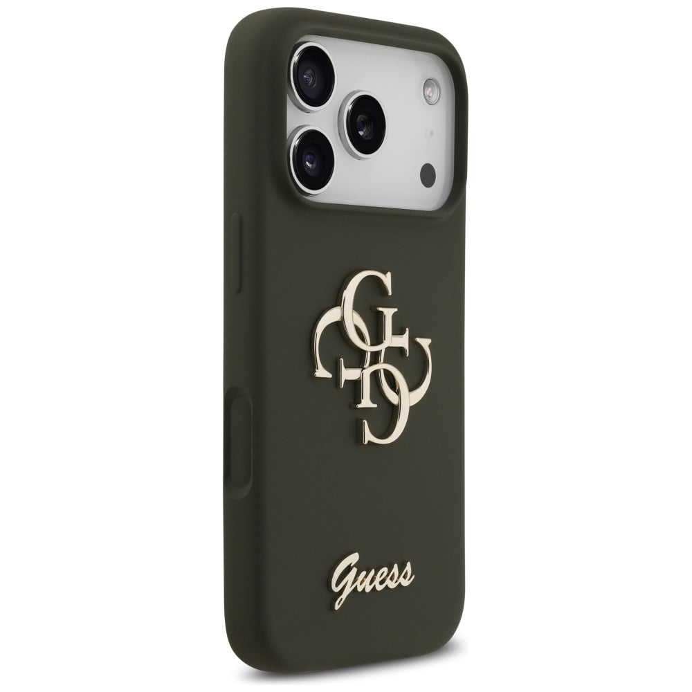 Futrola za Apple iPhone 17 Pro, Guess, Big 4G Script, Kaki