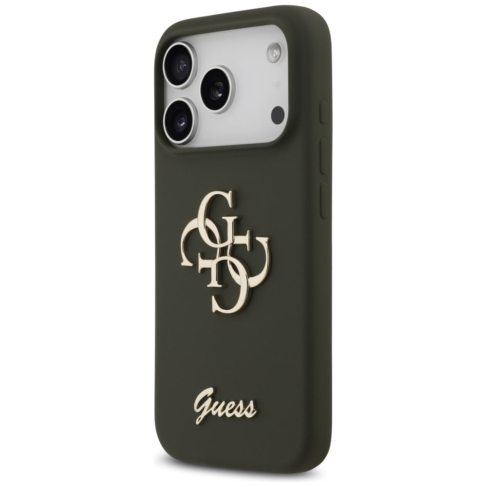 Futrola za Apple iPhone 17 Pro, Guess, Big 4G Script, Kaki