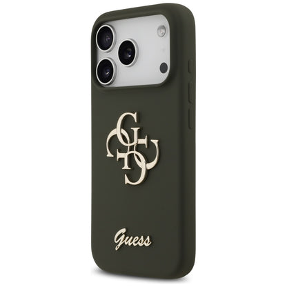 Futrola za Apple iPhone 17 Pro, Guess, Big 4G Script, Kaki