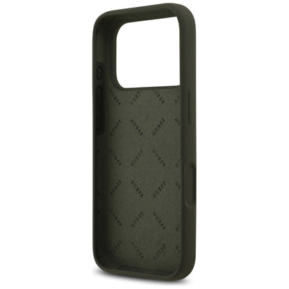 Futrola za Apple iPhone 17 Pro, Guess, Big 4G Script, Kaki