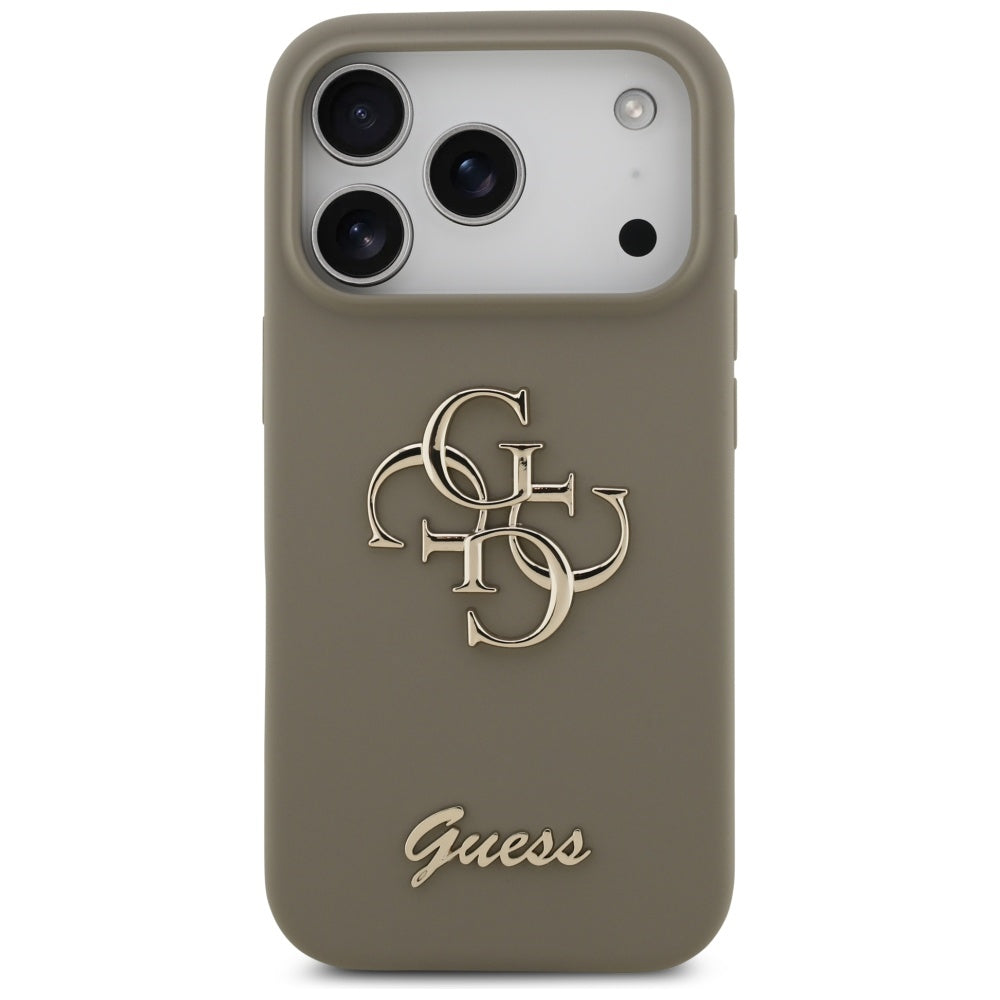 Futrola za Apple iPhone 17 Pro, Guess, Big 4G Script, Braon