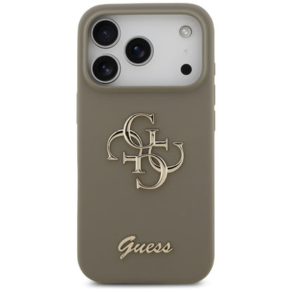 Futrola za Apple iPhone 17 Pro, Guess, Big 4G Script, Braon